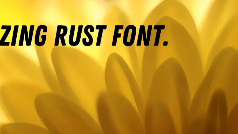 Zing Rust Font Free Download