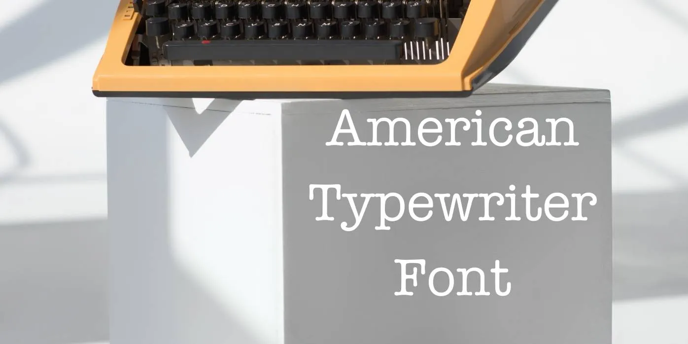 American Typewriter Font Free Download