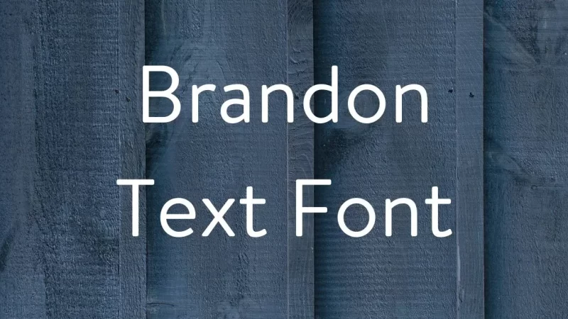 Brandon Text Font Free Download