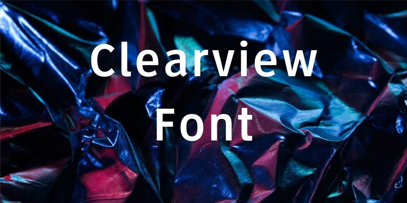 Clearview Font Free Download