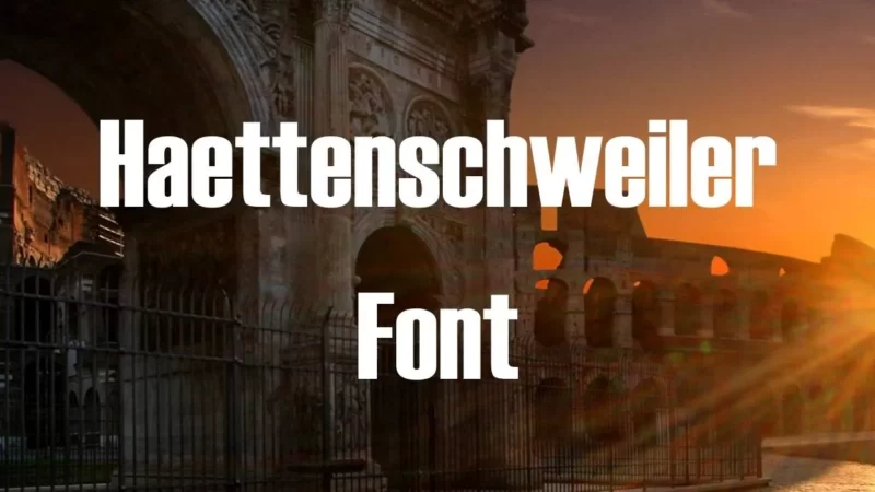 Haettenschweiler Font Free Download