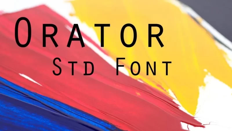 Orator Std Font Free Download
