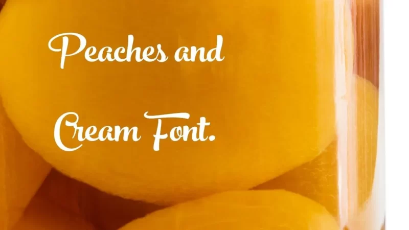 Peaches And Cream Font Free Download