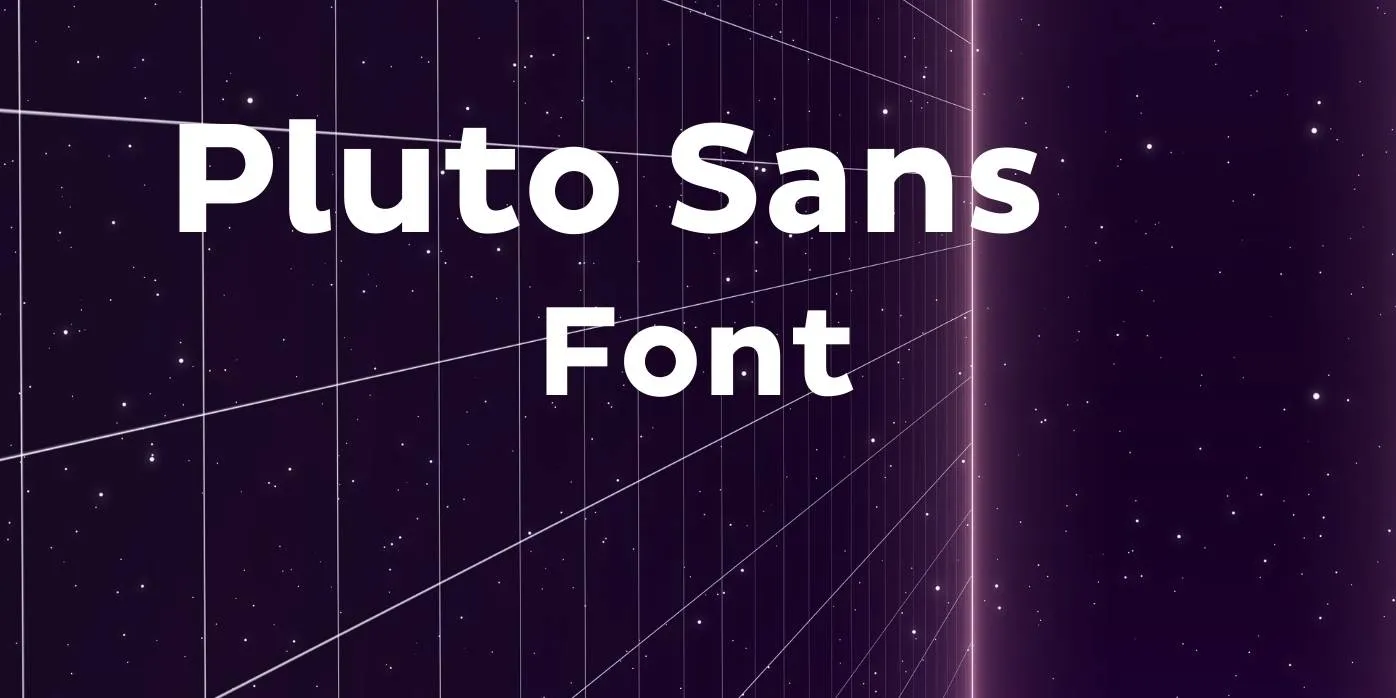 Pluto Sans Font Free Download