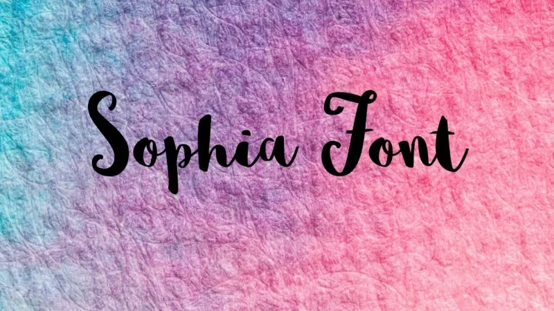 Sophia Font Free Download