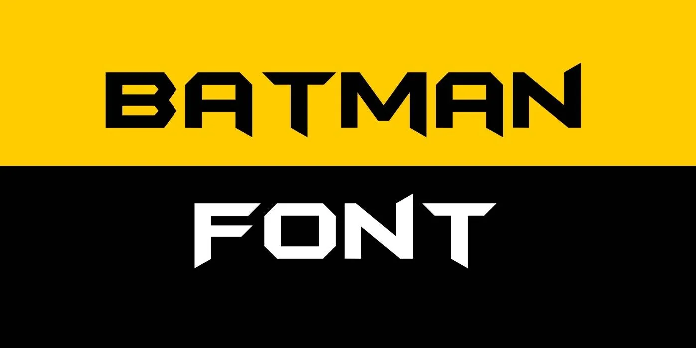 Batman Font Free Download