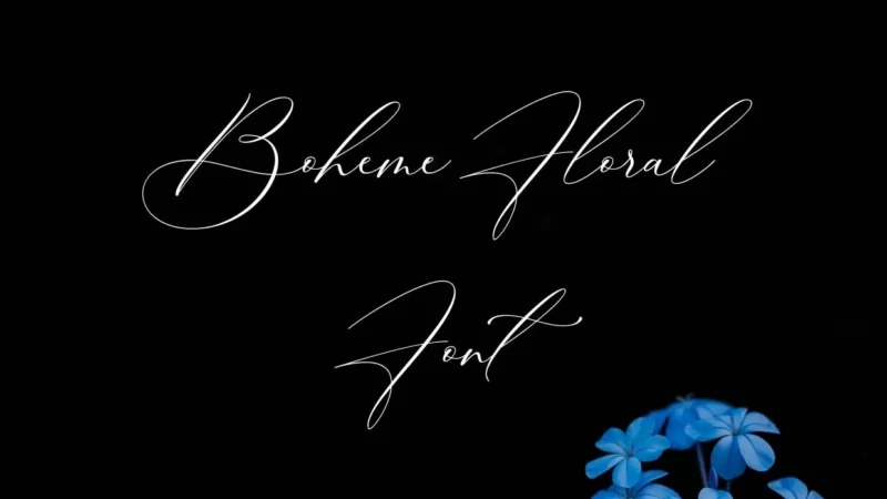 Boheme Floral Font Free Download