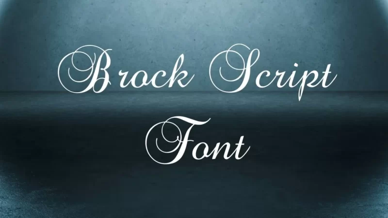 Brock Script Font Free Download