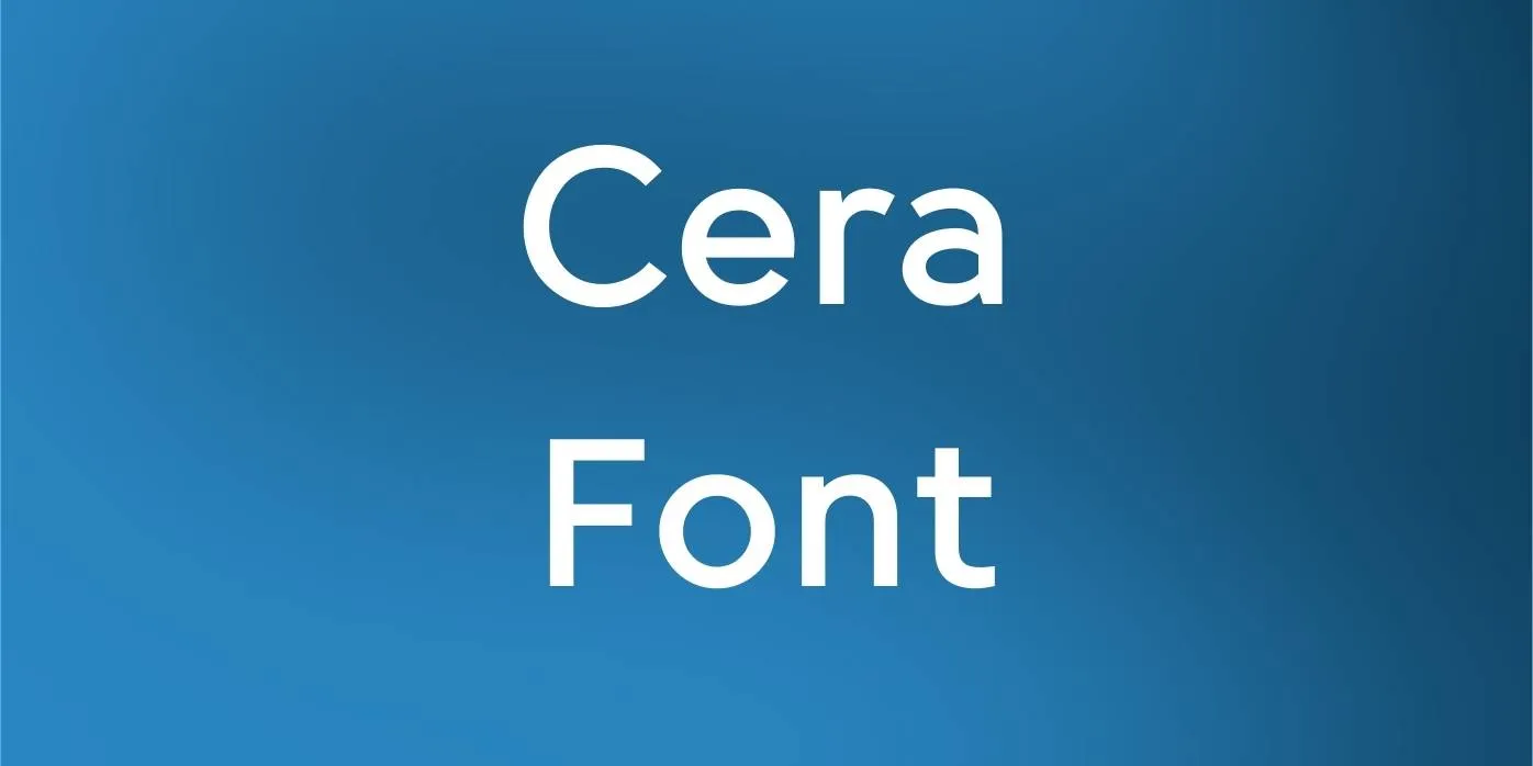 Cera Font Free Download