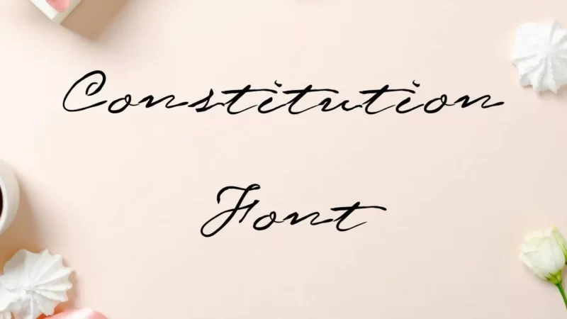 Constitution Font Free Download