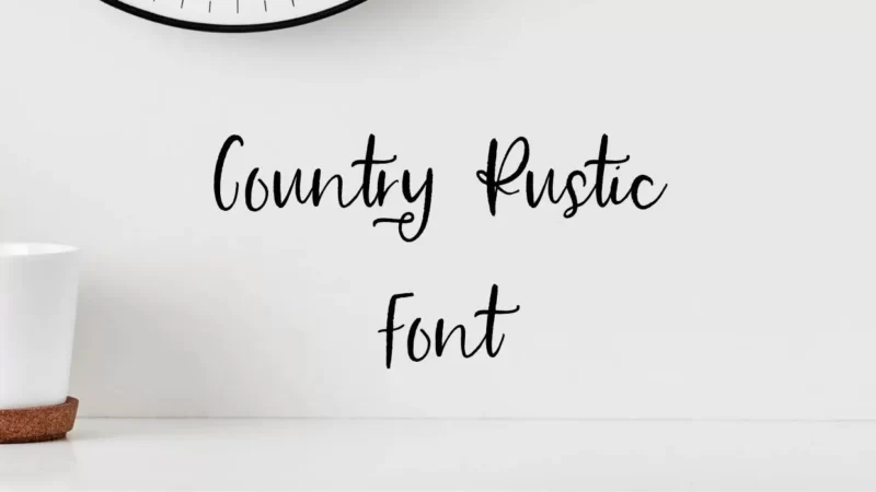 Country Rustic Font Free download