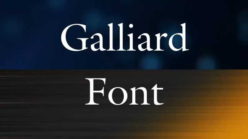 Galliard Font Free Download