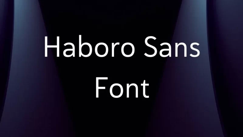 Haboro Sans Font Free Download