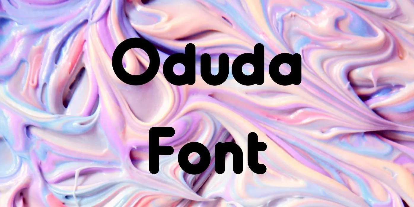 Oduda Font Free Download