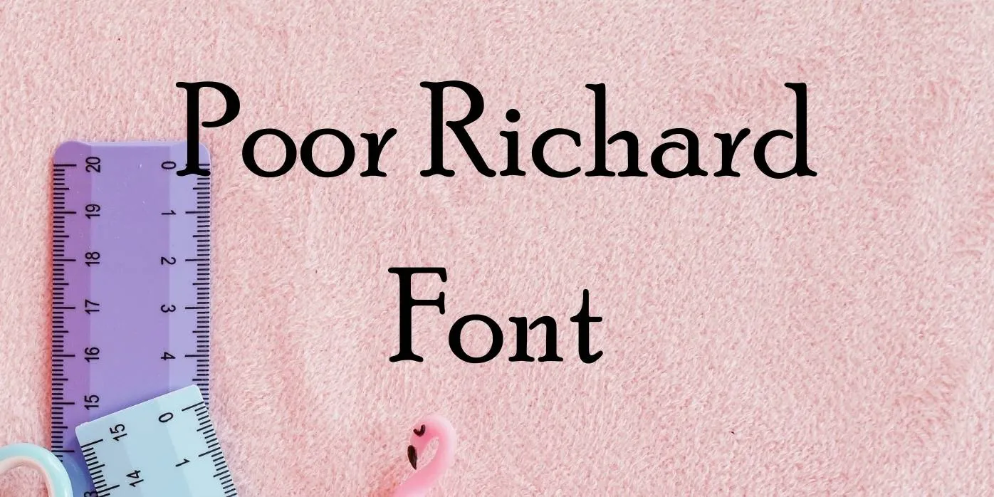 Poor Richard Font Free Download