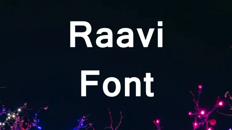Raavi Font Free Download