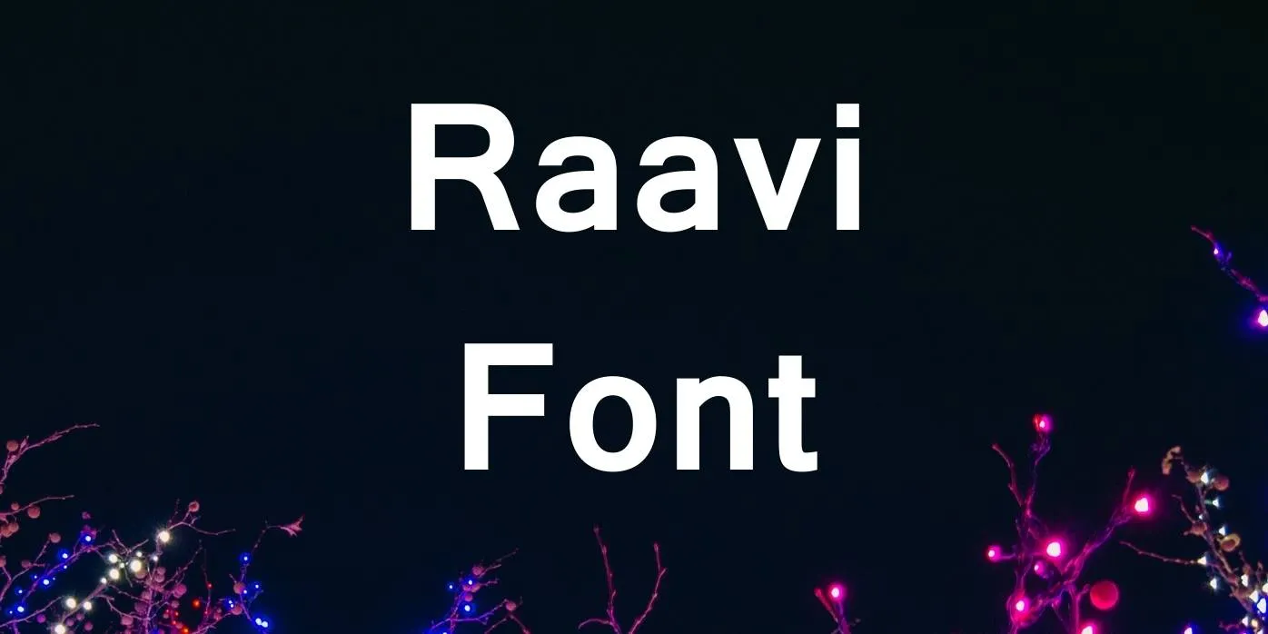 Raavi Font Free Download