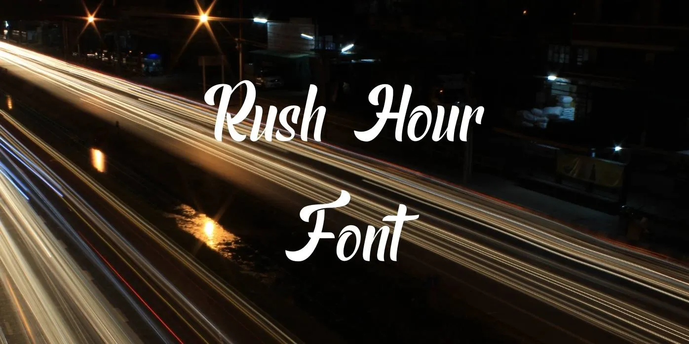 Rush Hour Font Free Download