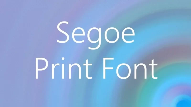 Segoe Print Font Free Download