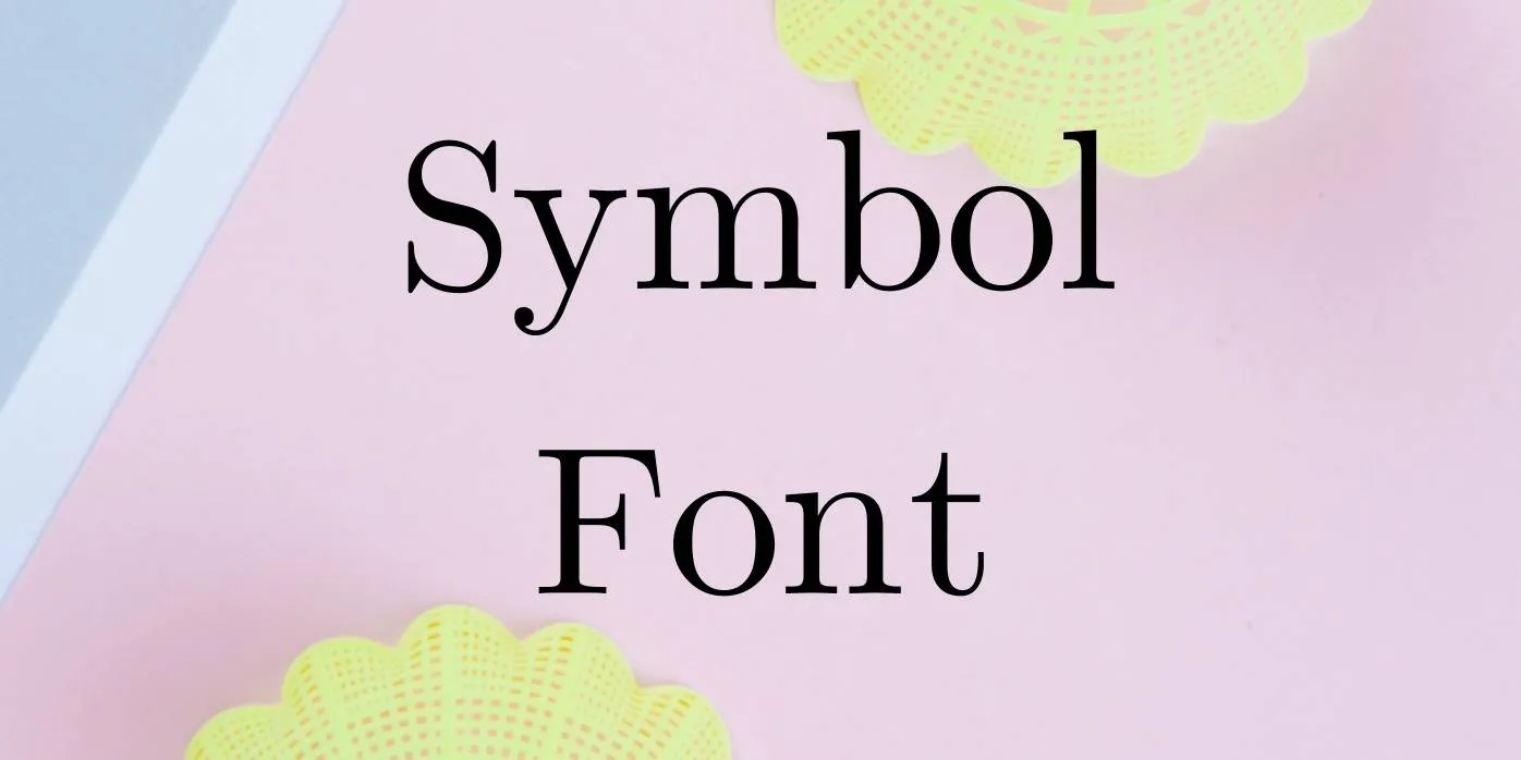 Symbol Font Free Download