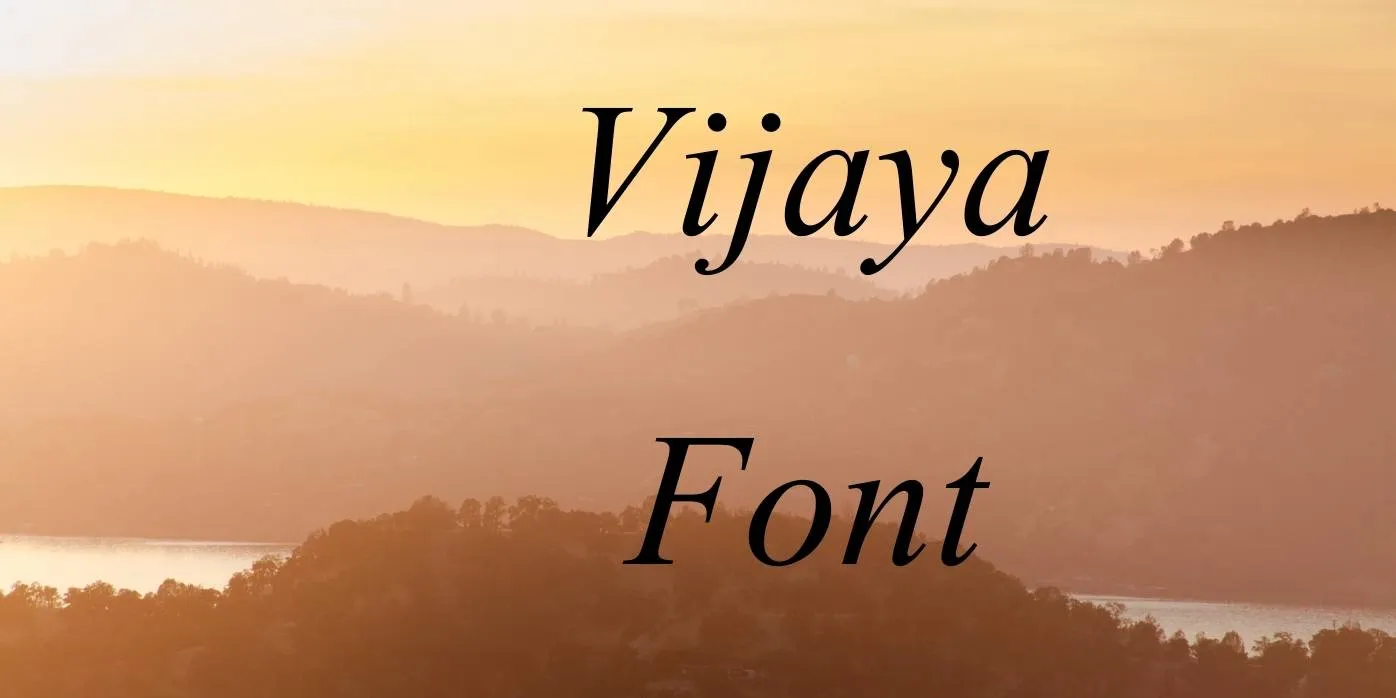 Vijaya Font Free Download