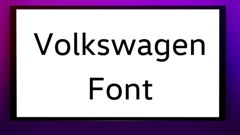 Volkswagon Font Free Download