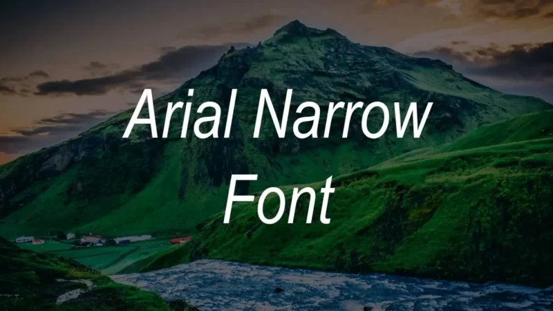 Arial Narrow Font Free Download