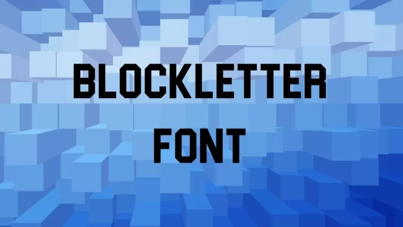Blockletter Font Free Download
