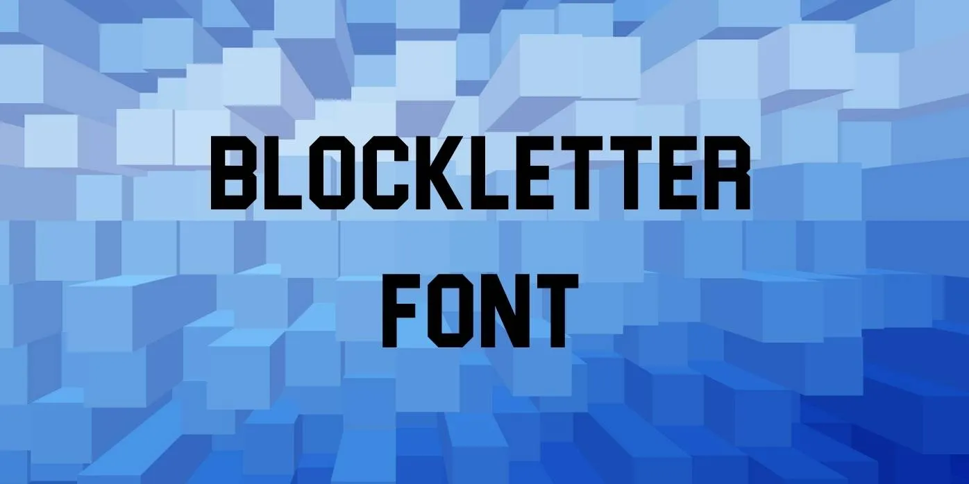 Blockletter Font Free Download