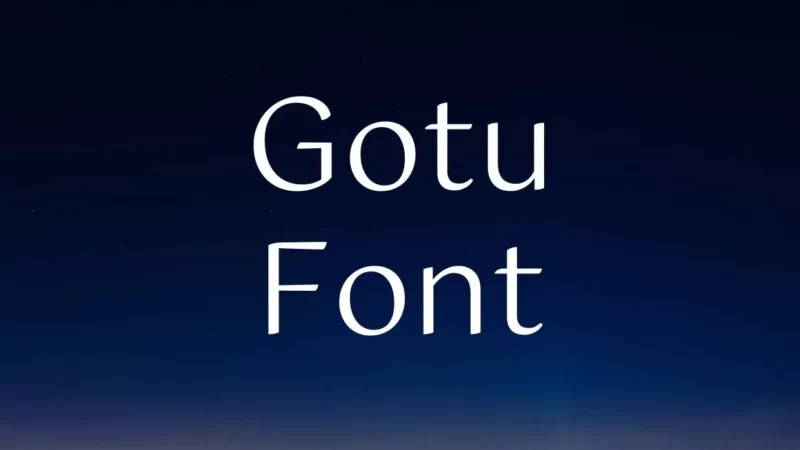 Gotu Font Free Download