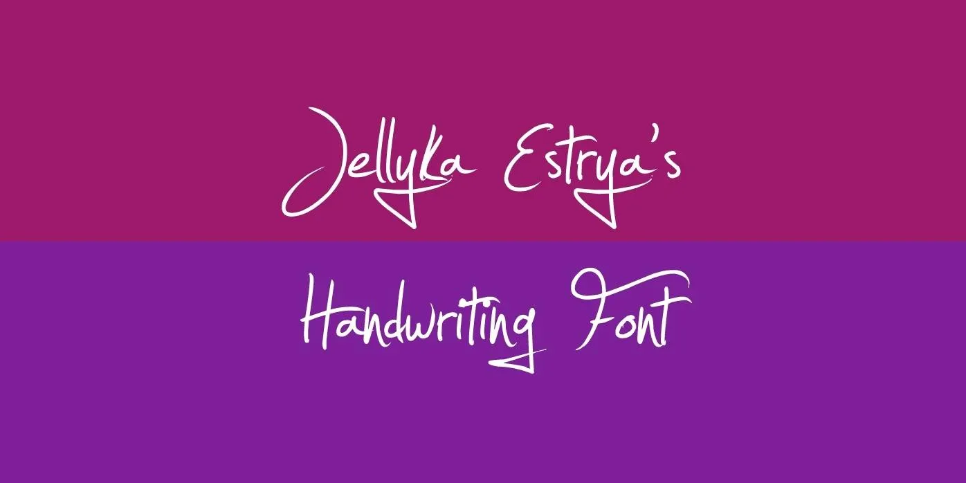 Jellyka Estrya’s Handwriting Font Free Download