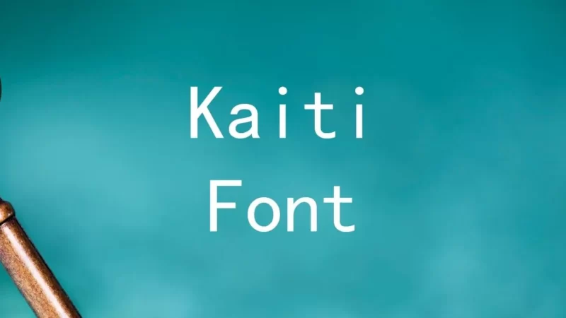 Kaiti Font Free Download