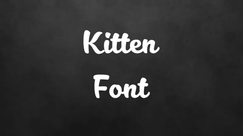 Kitten Font Free Download