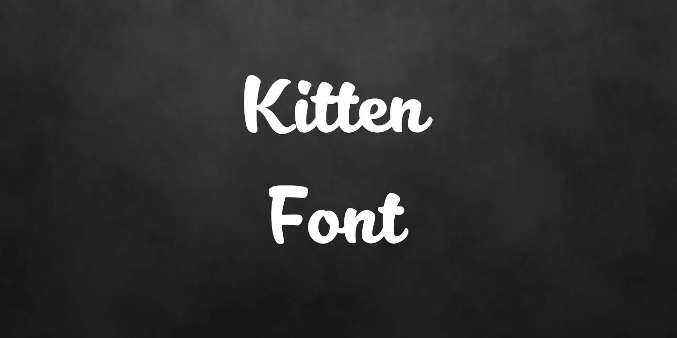 Kitten Font Free Download