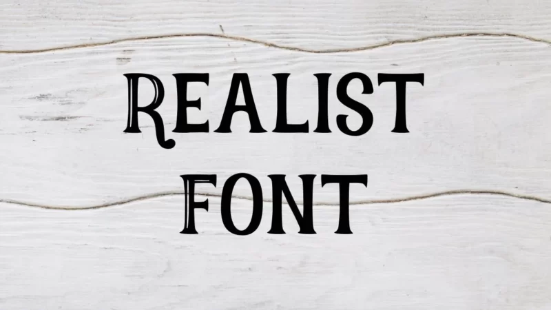 Realist Font Free Download