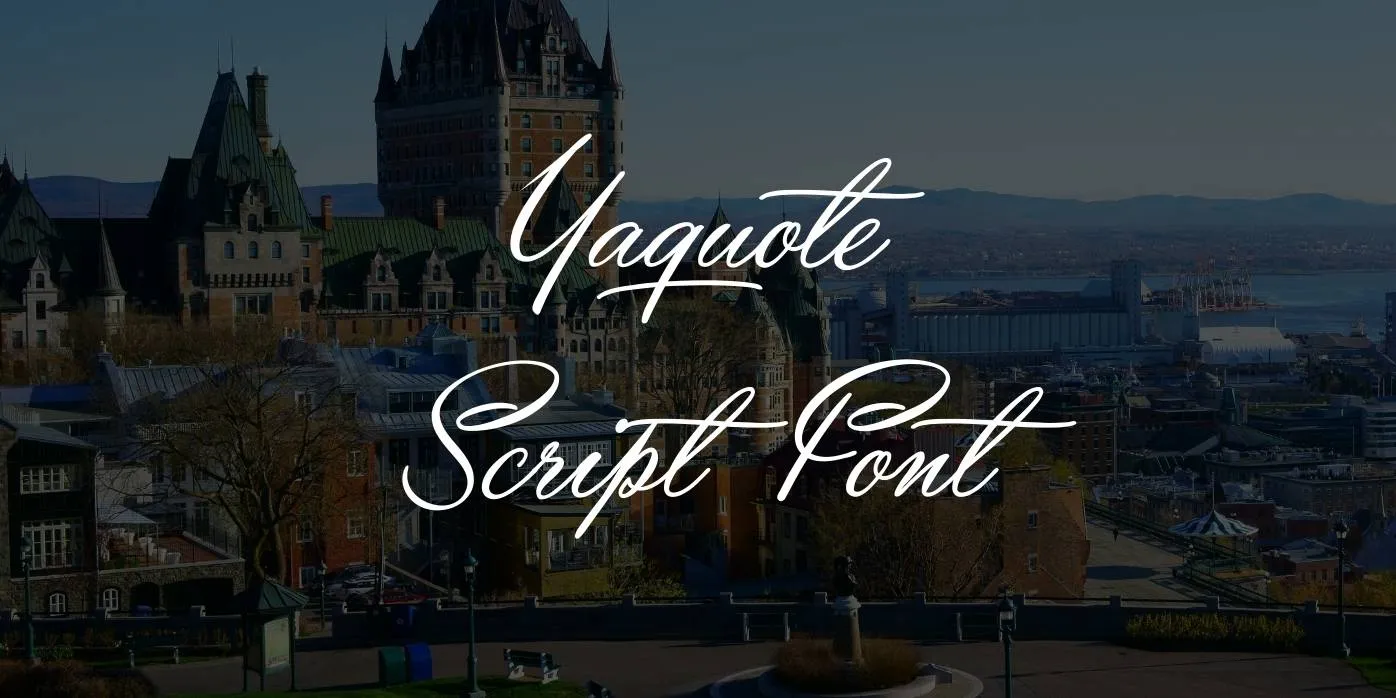 Yaquote Script Font Free Download