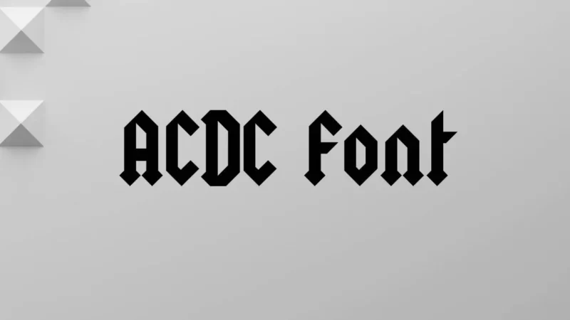 ACDC Font Free Download