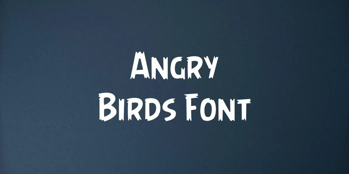 Angry Birds Font Free Download