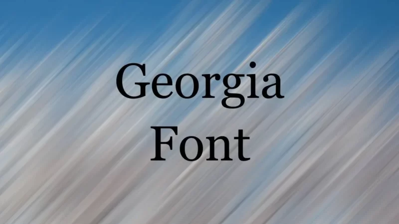 Georgia Font Free Download