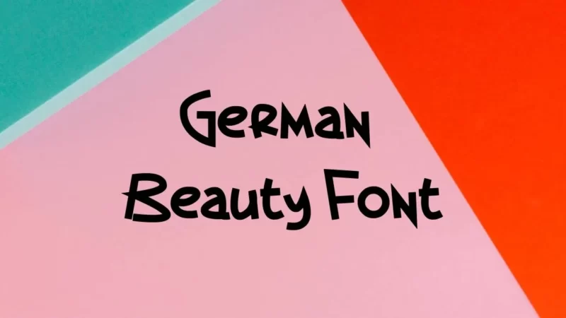 German Beauty Font Free Download