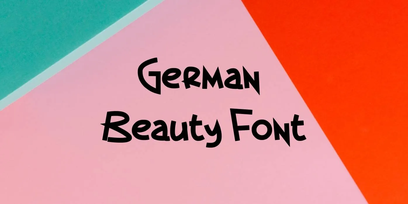 German Beauty Font Free Download