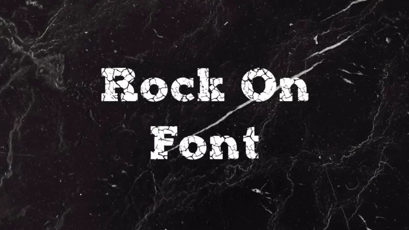 Rock on Font Free Download