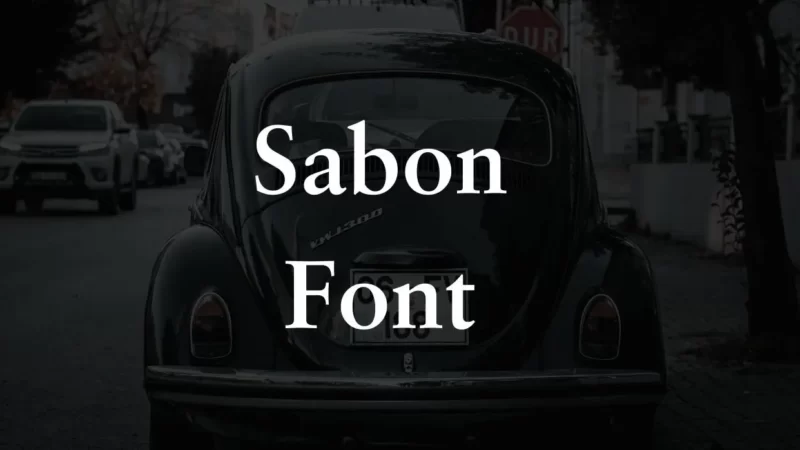 Sabon Font Free Download