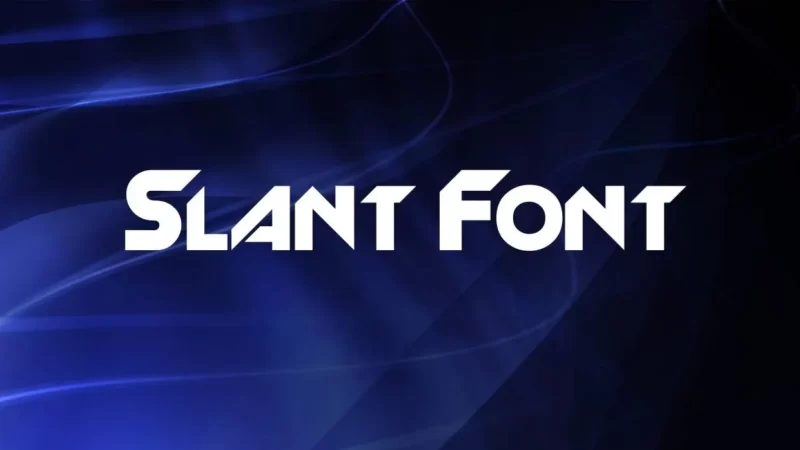 Slant Font Free Download