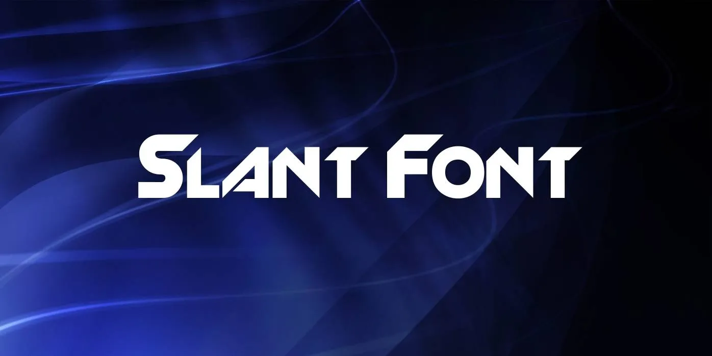 Slant Font Free Download