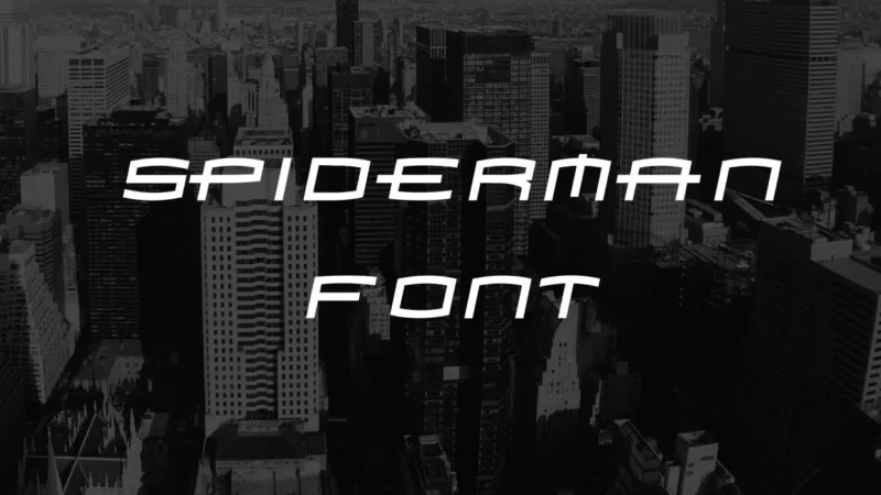 Spiderman Font Free Download