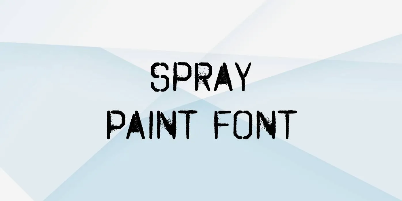 Spray Paint Font Free Download