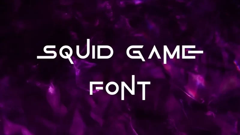 Squid Game Font Free Download