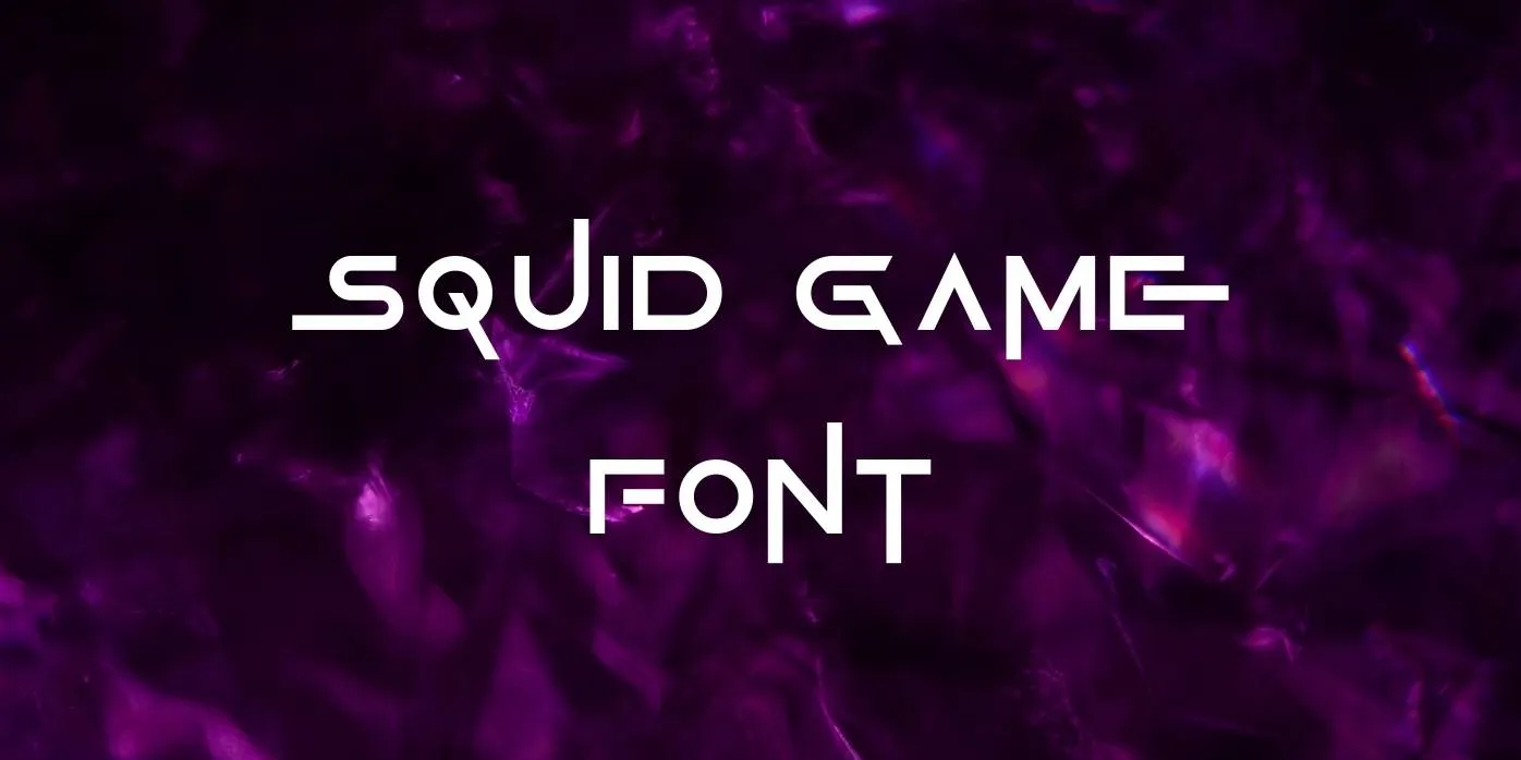 Squid Game Font Free Download