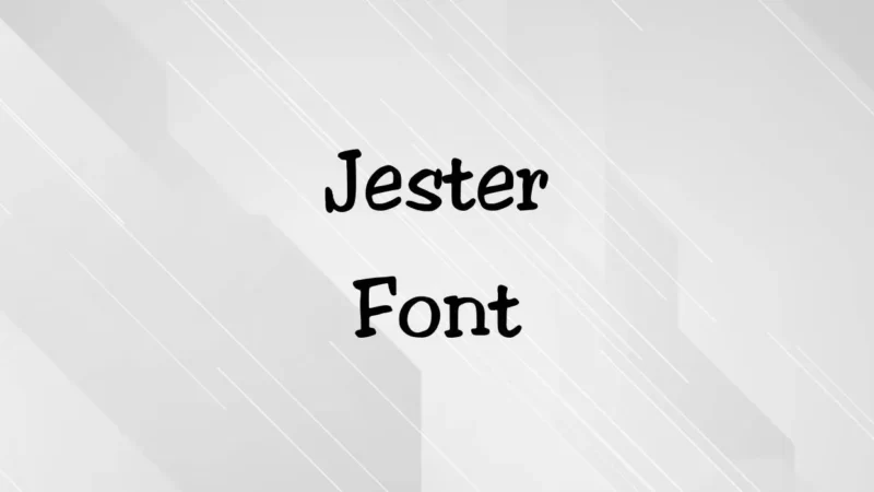 Jester Font Free Download